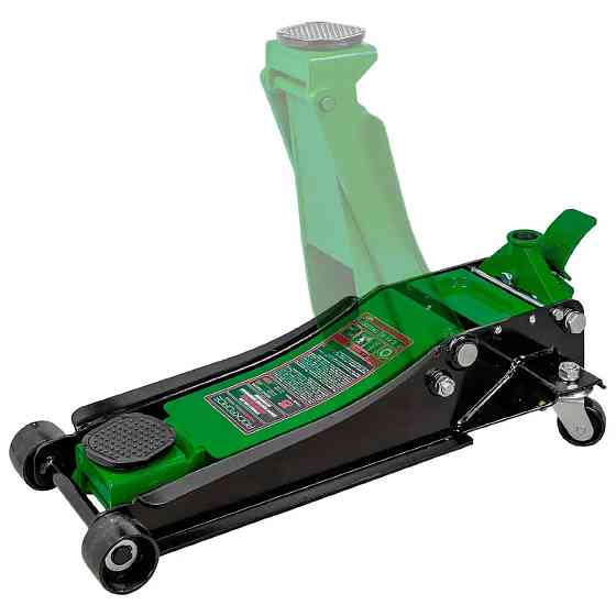 Домкрат підкатний 5 т (95-560 мм) низькопрофільний двопоршневий з гумовою накладкою ROCKFORCE RF-TR50001 MST Одеса