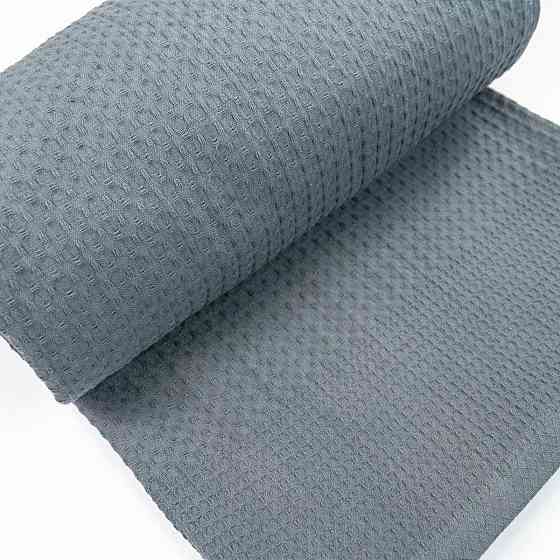 Простирадло-покривало вафельне GM TEXTILE 200х220см 220г/м2 (Сірий) Суми