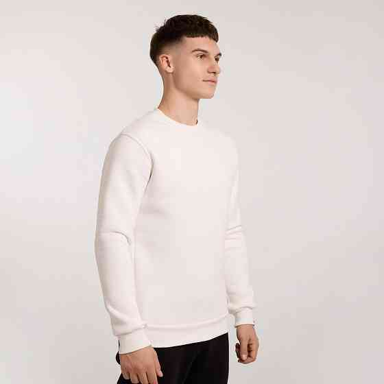 Світшот чоловічий однотонний молочний Pobedov 007 ЗИМА Київ