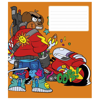 Зошит Школярик Oops 12 аркушів клітинка (012-3261K) Вінниця - фото 2