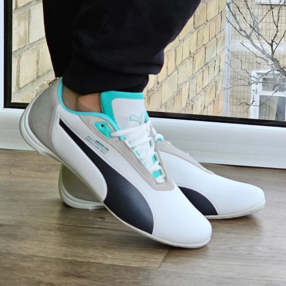 Кросівки Puma for AMG Білі Чоловічі Пума (розміри: 41,42,43,44,45) Відео Огляд Дніпро - фото 9