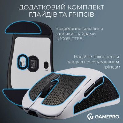 Мишка GamePro Asgard Surt Wireless/Bluetooth/USB Black (GM017B) Вінниця - фото 7