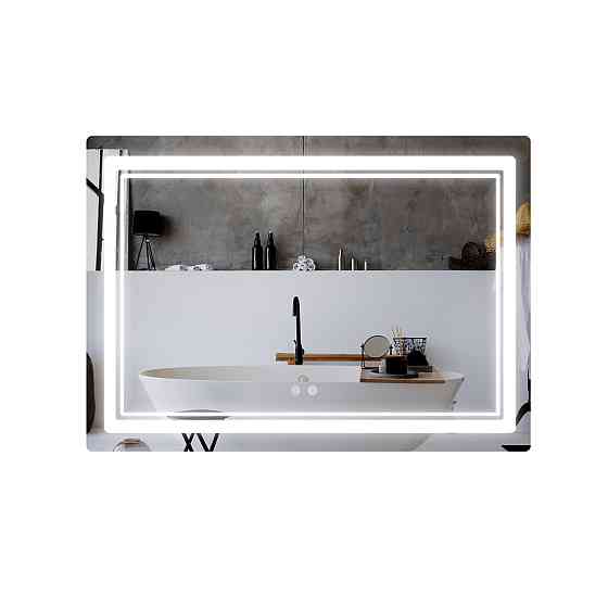 Дзеркало Qtap Cardinal (CA2) 1200х800 з LED-підсвіткою Touch, з антизапотіванням, з димером, темп. кольору (3000-6500K) Київ