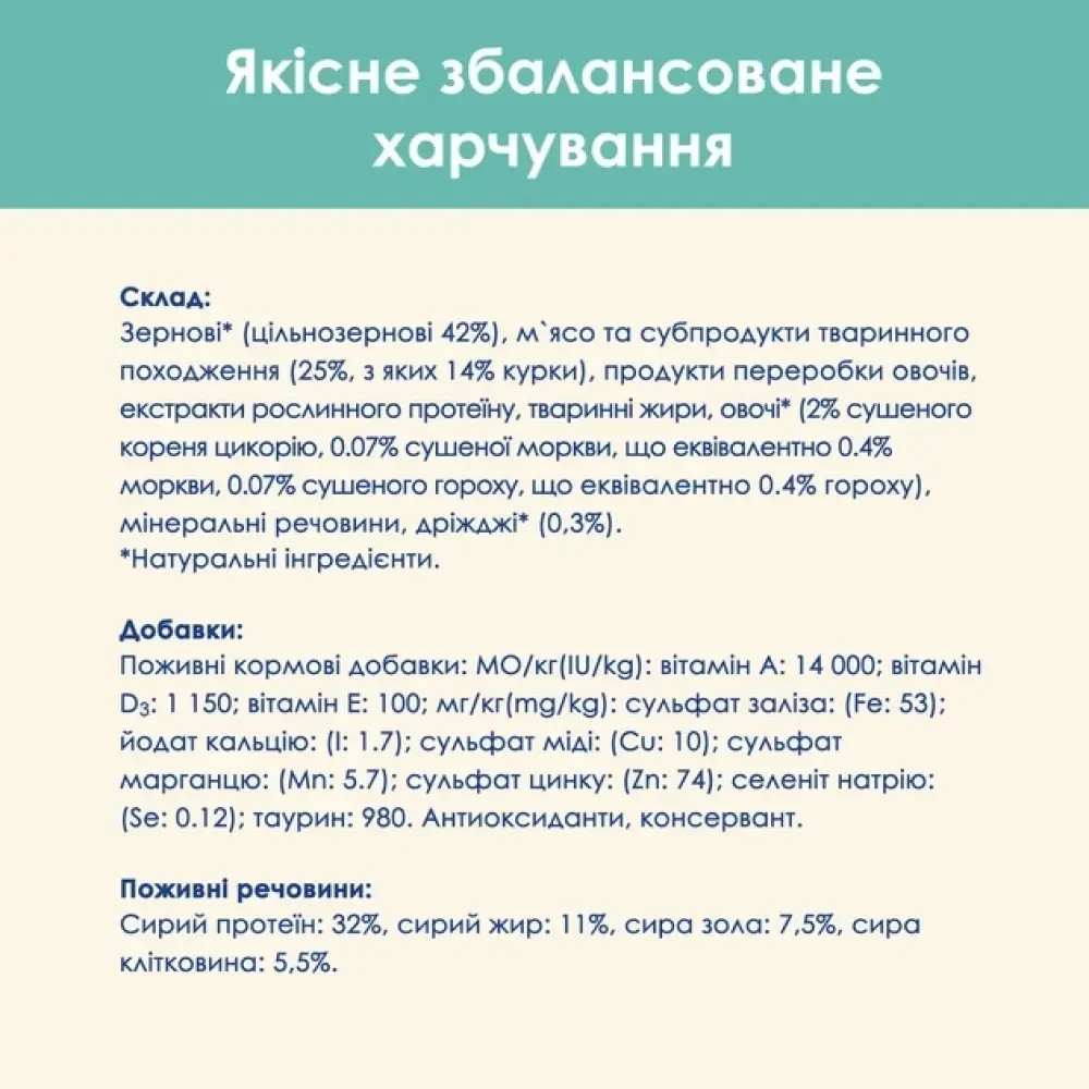 copy_Сухий корм CAT CHOW Hairball для дорослих котів для зменшення утворення кульок шерсті у травному тракті, з куркою, 15 кг Київ - фото 5