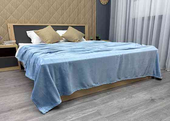 Плед-покривало Decorator WellSoft 200х220 см однотонний Блакитний (87-159) Київ