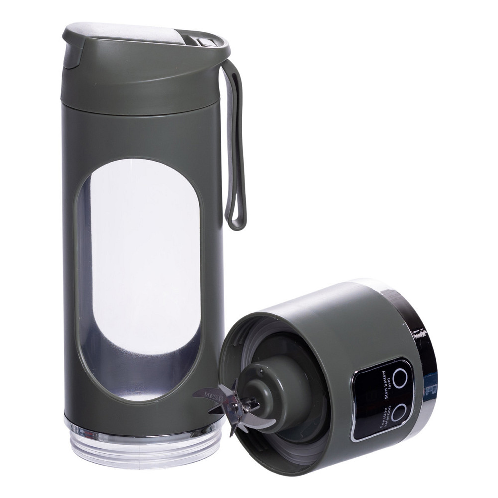 Портативный блендер для смузи на аккумуляторе 450 мл 25 Вт USB Зеленый HP-11-10GR Киев - изображение 3