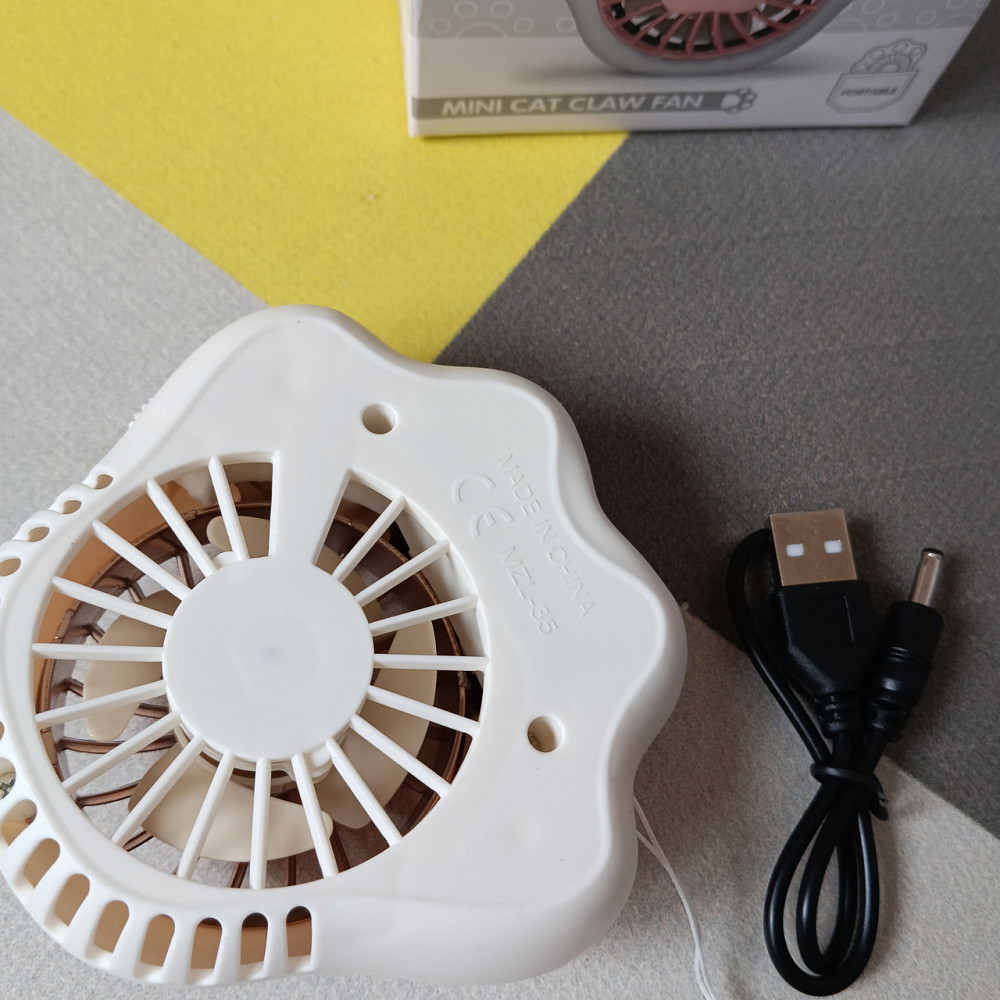 Портативный мини вентилятор белый Киев - изображение 2