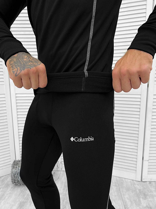 Чоловіча термобілизна Columbia тепла зимова термобілизна чорна чоловіча термобілизна все розміри   WAR Львів - фото 7