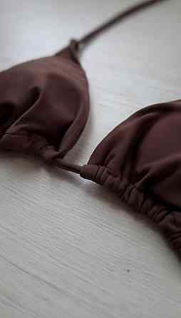 Жіночий стильний трендовий купальник зі щільного мікродайвінг Шоколад, 44 Одеса