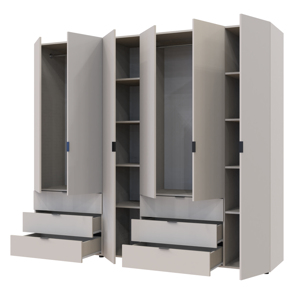 Комплект шаф для одягу Doros Гелар (2 шт.) 232,5х49,5х203,4 см Кашемір (DRS-011240) Львів - фото 4