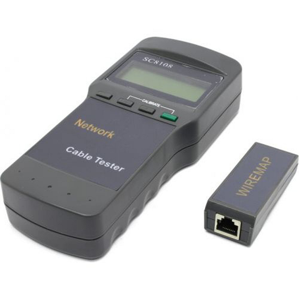 Тестер кабельний SC8108, RJ-45, LCD Display Вінниця - фото 1