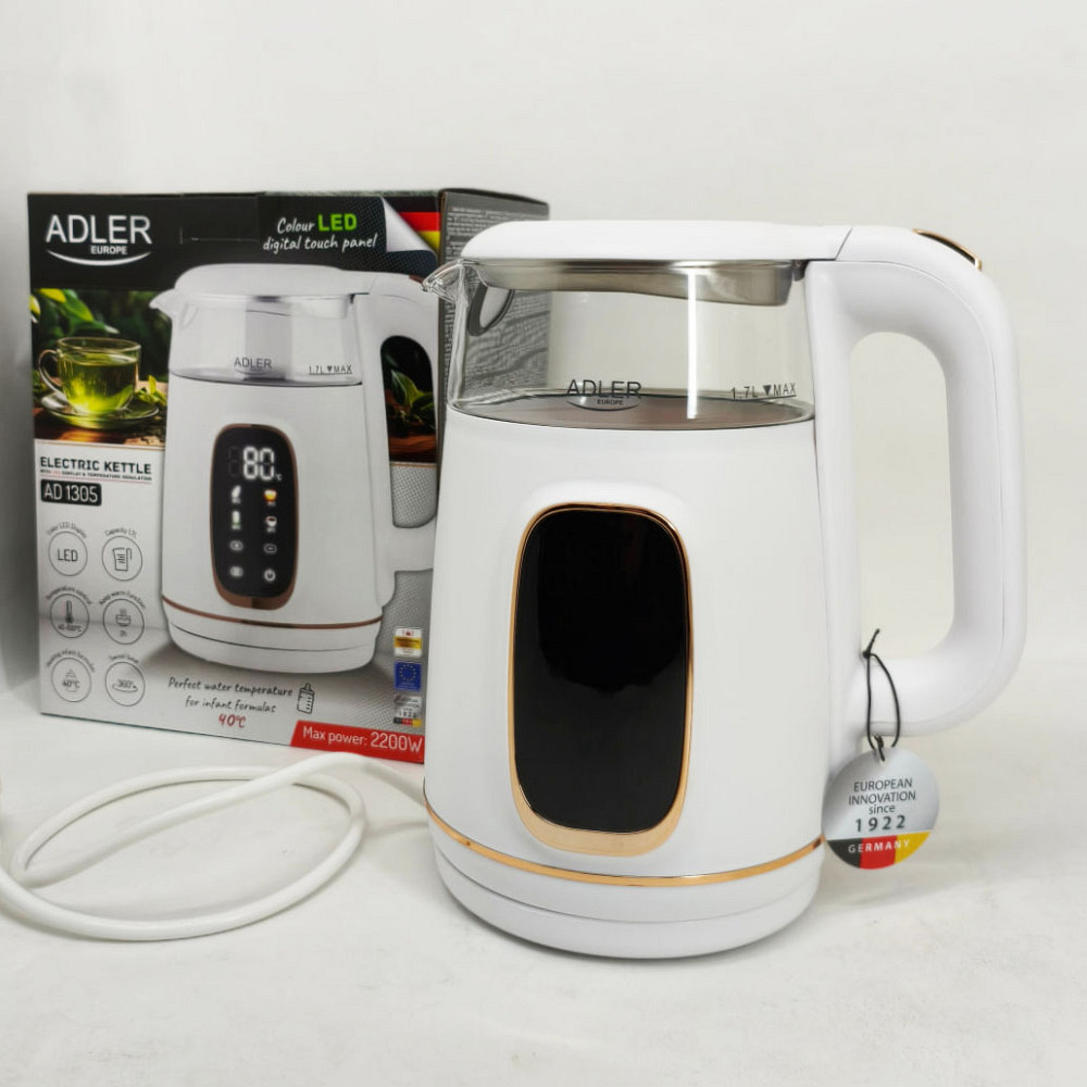 Якісний електричний чайник для дому Adler, Електричний чайник із сучасним дизайном ZO-66 Львів - фото 4