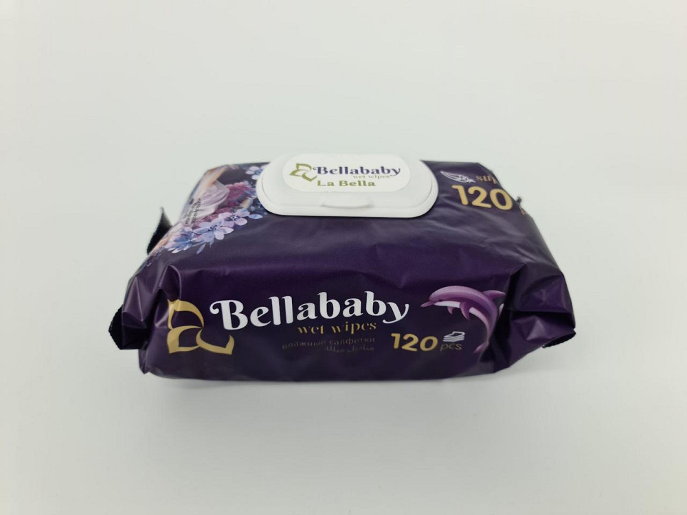 Влажная салфетка 120 шт с клапаном 