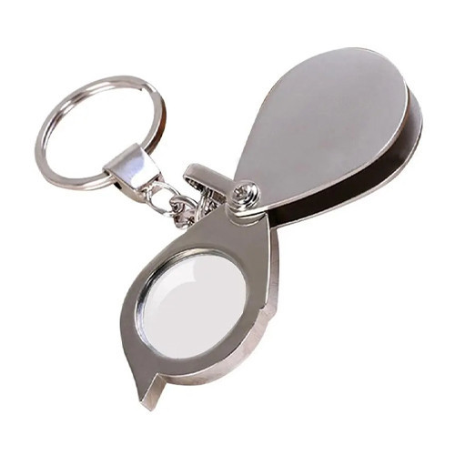 Лупа карманная 30x с акриловой линзой, брелок для удобного ношения Киев - изображение 4