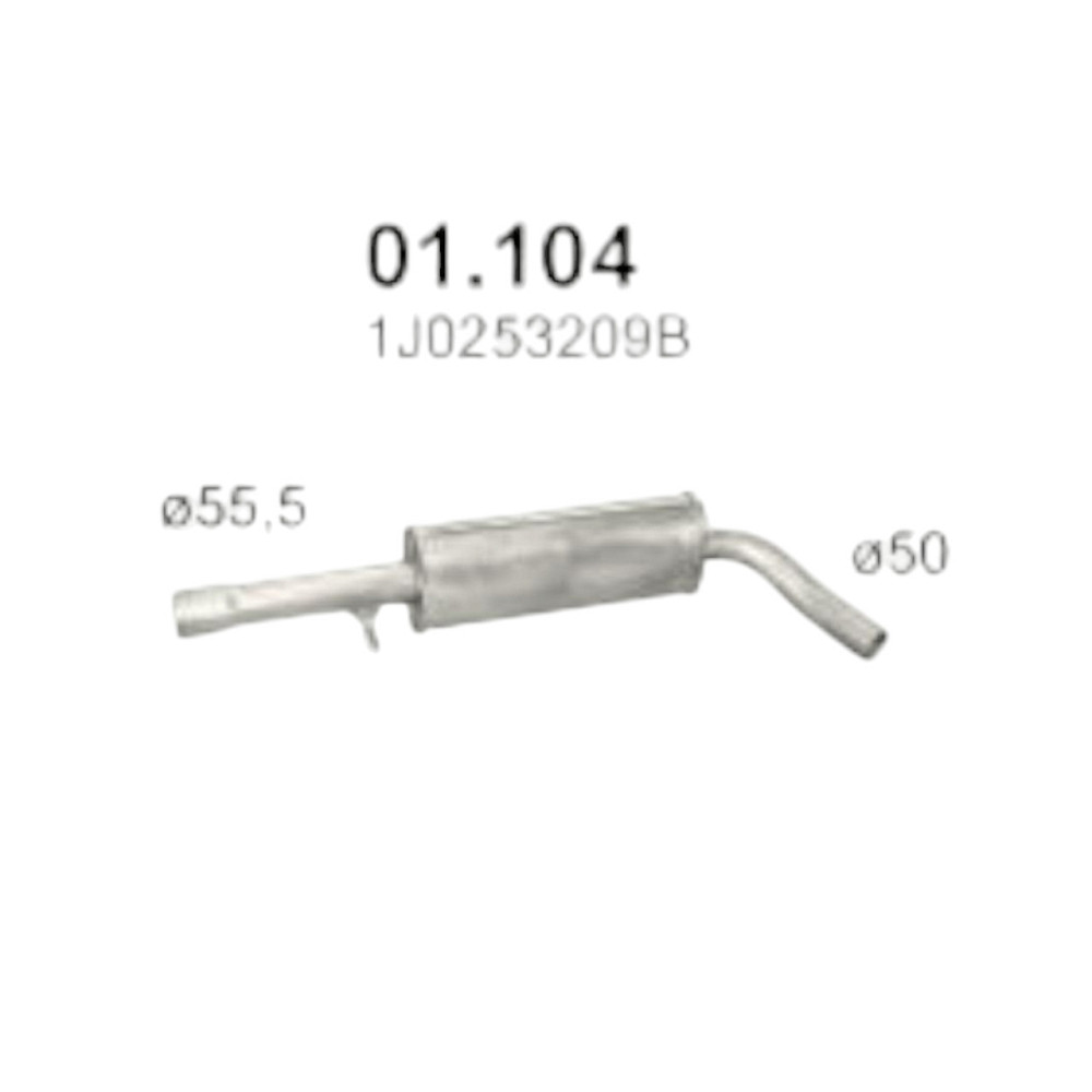 Резонатор Golf IV, Scoda Octavia HB, Ауди A3 HB Volkswagen Мукачево - изображение 1