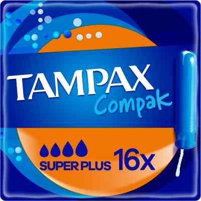 Тампони Tampax Compak Super Plus з аплікатором 16 шт. (8001841300399) Вінниця