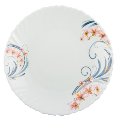 Тарілка Vittora "Квіткові Вензеля" Wave Dinner 22 см (V-220FM) Вінниця - фото 1