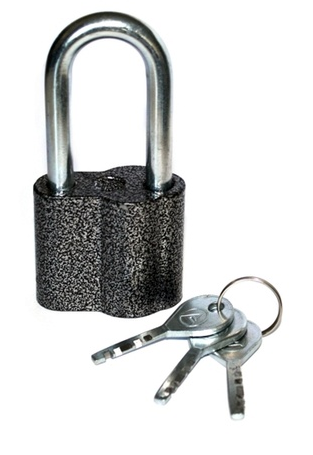 Замок навісний ASPECT А-55-Д 3 ключа довга дужка Харків - фото 2