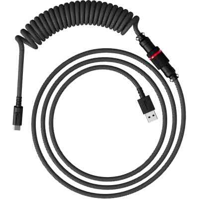 Дата кабель USB 2.0 AM to USB-C 1.37m coiled gray-black HyperX (6J679AA) Винница