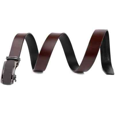 Ремень Vintage Мужской c матовой вставкой на пряжке Коричневый (20278) Винница