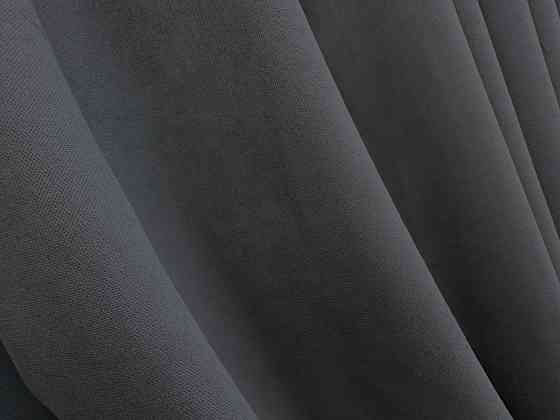 Комплект готових штор VR-Textil Мікровелюр Petek № 1495ш Темно-сірий 200х290 см 2 шт (32-528) Київ