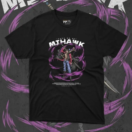 Футболка для подростка мальчика с принтом Ван Пис Dracule Mihawk Размер 160 Anime10250 Днепр