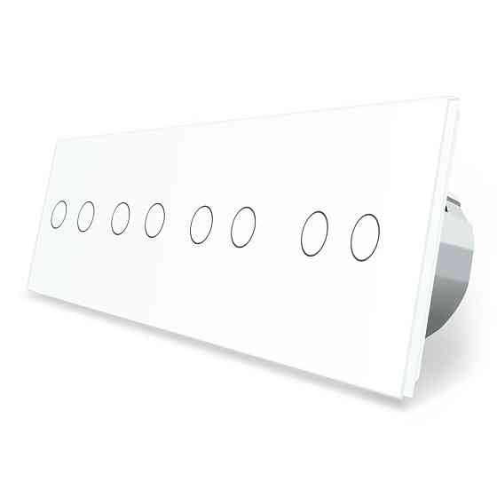 Розумний сенсорний ZigBee вимикач 8 сенсорів (2-2-2-2) Livolo білий (VL-C708Z-11) Коломыя