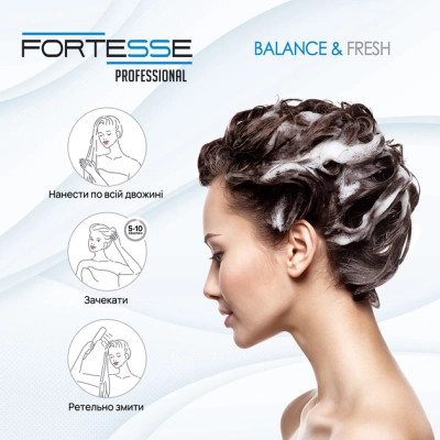 Маска для волосся Fortesse Professional Balance &amp; Fresh 200 мл (4823115500199) Вінниця - фото 4