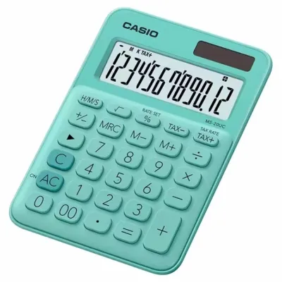 Калькулятор Casio MS-20UC-GN-W-EC, зелений (CALC-CAS-MS-20UC-GN) Вінниця