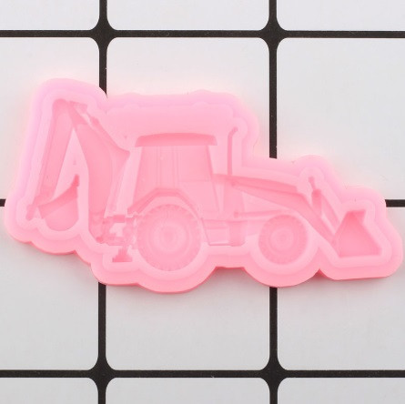 Молд силиконовый Трактор 38 на 78 мм розовый Киев - изображение 2