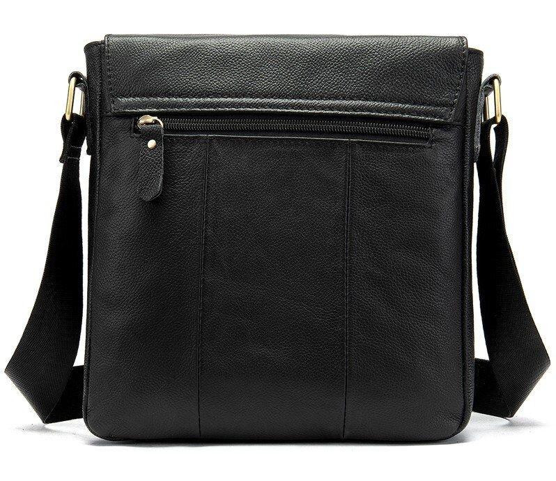 Сумка на плече зі шкіри Чорна (Vintage) Київ - фото 9