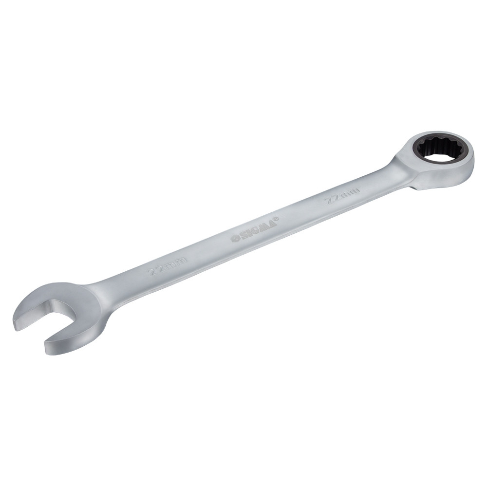 Sigma Ключ рожково-накидной трещоточный 22мм CrV SIGMA (6022221) Коломыя - изображение 2