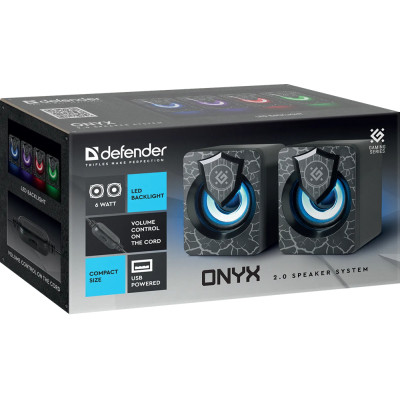 Акустическая система Defender Onyx Led USB Black (65038) Винница - изображение 9