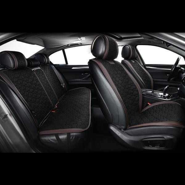 Комплект універсальних накидок на сидіння Winso Pro SUPREME, Black-Coffee Ковель - фото 1