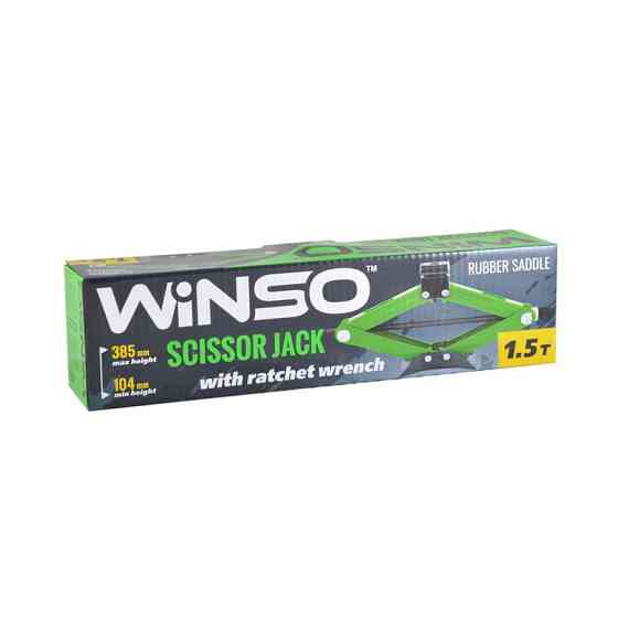 Домкрат ромбовий Winso 1,5т 104-385мм з тріскачкою Львів