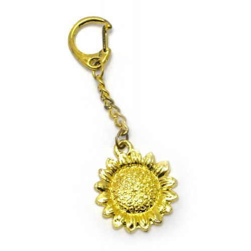 Брелок для ключей золотистый Подсолнух Киев - изображение 1