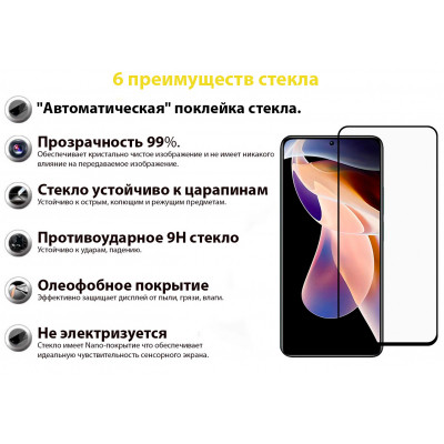 Стекло защитное BeCover Redmi Note 11 Pro / 11 Pro Plus Black (707140) Винница - изображение 3