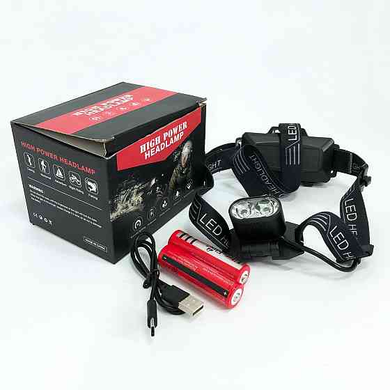 Потужний універсальний акумуляторний налобний ліхтар Police, Тактичний ліхтар з ремінцем для голови CX-99 Львів