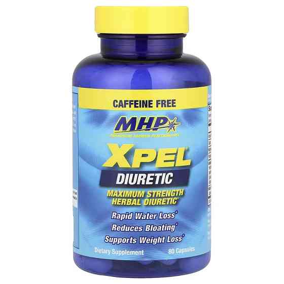 Мочегонные таблетки Mhp XPEL® Diuretic Maximum Strength Caffeine Free 80 Capsules Луцк
