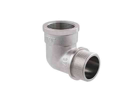 Угол 1 1/4 латунь, ЗВ, DN32, никель, UP04 ТМ RAFTEC Киев