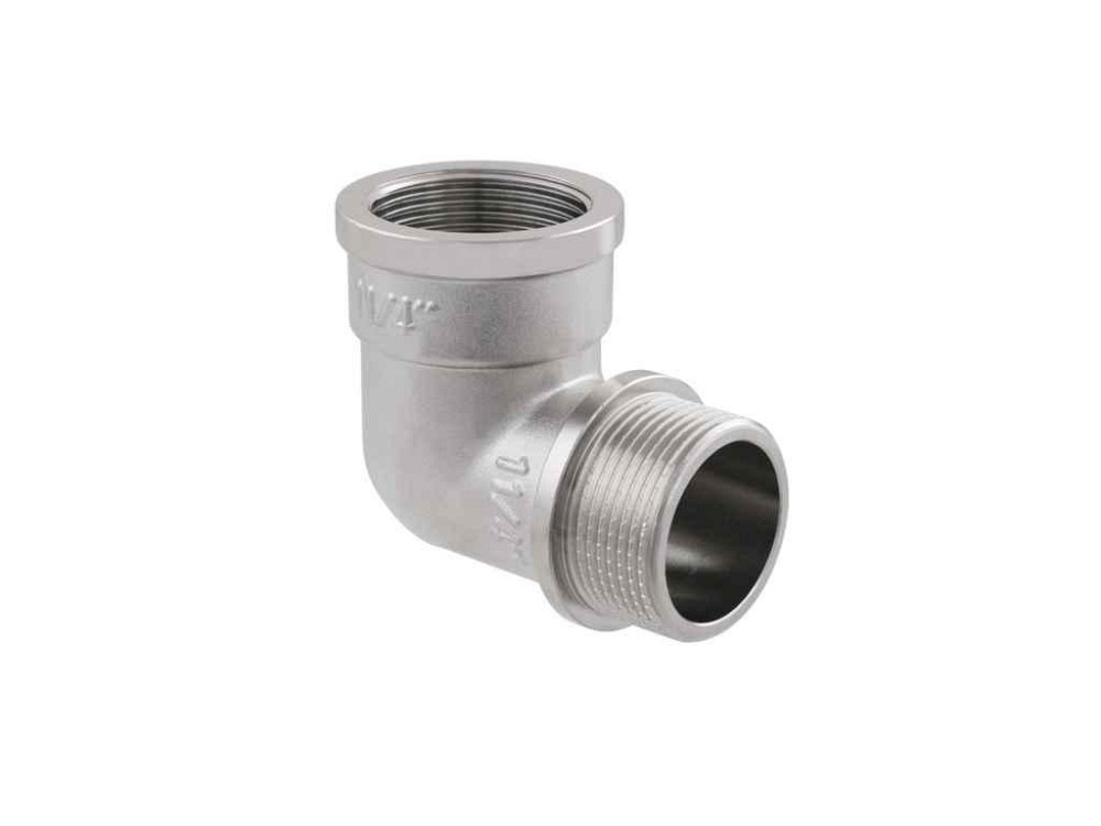 Угол 1 1/4 латунь, ЗВ, DN32, никель, UP04 ТМ RAFTEC Киев - изображение 1