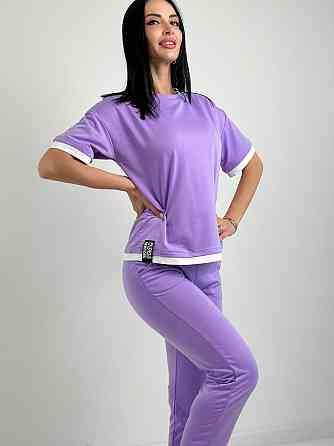 Летний трикотажный костюм-двойка 