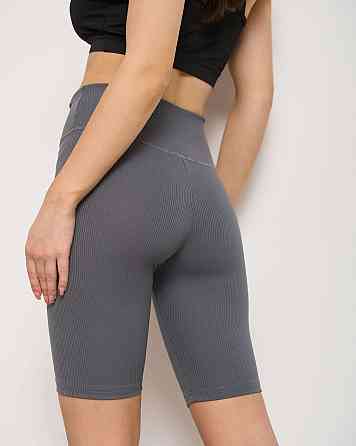 Велосипедки женские в рубчик Nicoletta 10075 XXL, Графит Киев