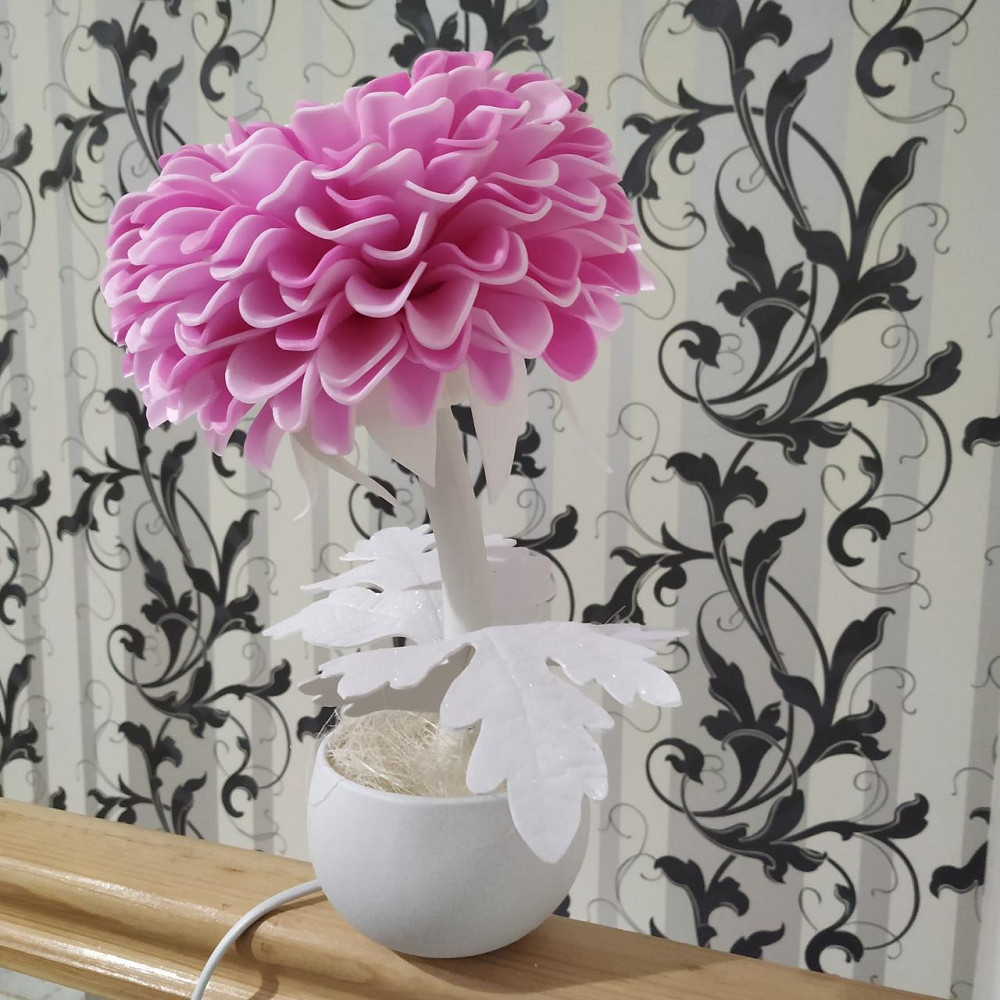 Світильник-нічник "Рожева хризантема" Дніпро - фото 10