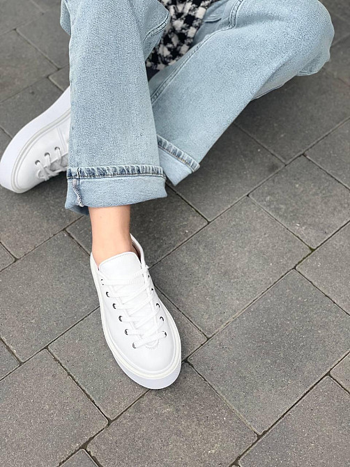 Molly Кроссовки женские MOLLY белые натуральная кожа 37-39 размеры (5379) Коломыя - изображение 10