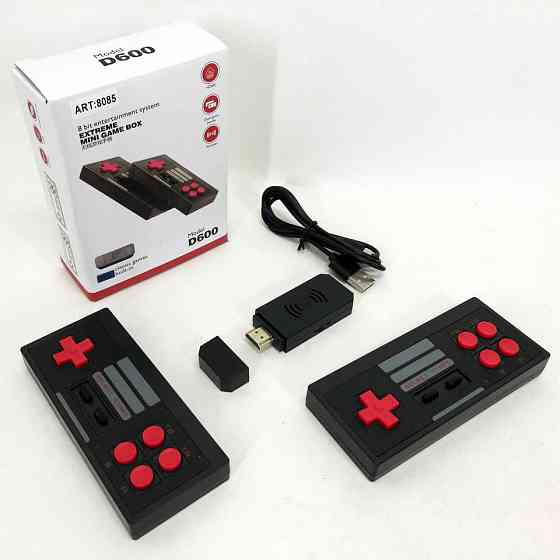 Игровая консоль приставка на подарок ребенку мужу Mini Game Box D600 HDMI, Приставка JZ-414 с ретроиграми Киев