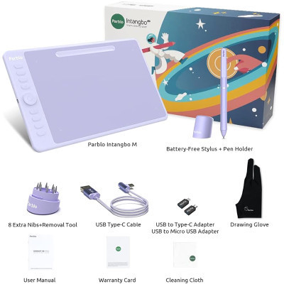 Графічний планшет Parblo Intangbo M Violet (INTANGBOMP) Вінниця - фото 4