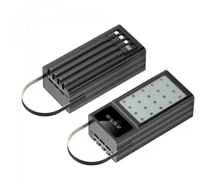 Універсальна мобільна батарея Maxcell PJ0099 100000mAh 2.1A Чорний Вінниця - фото 2