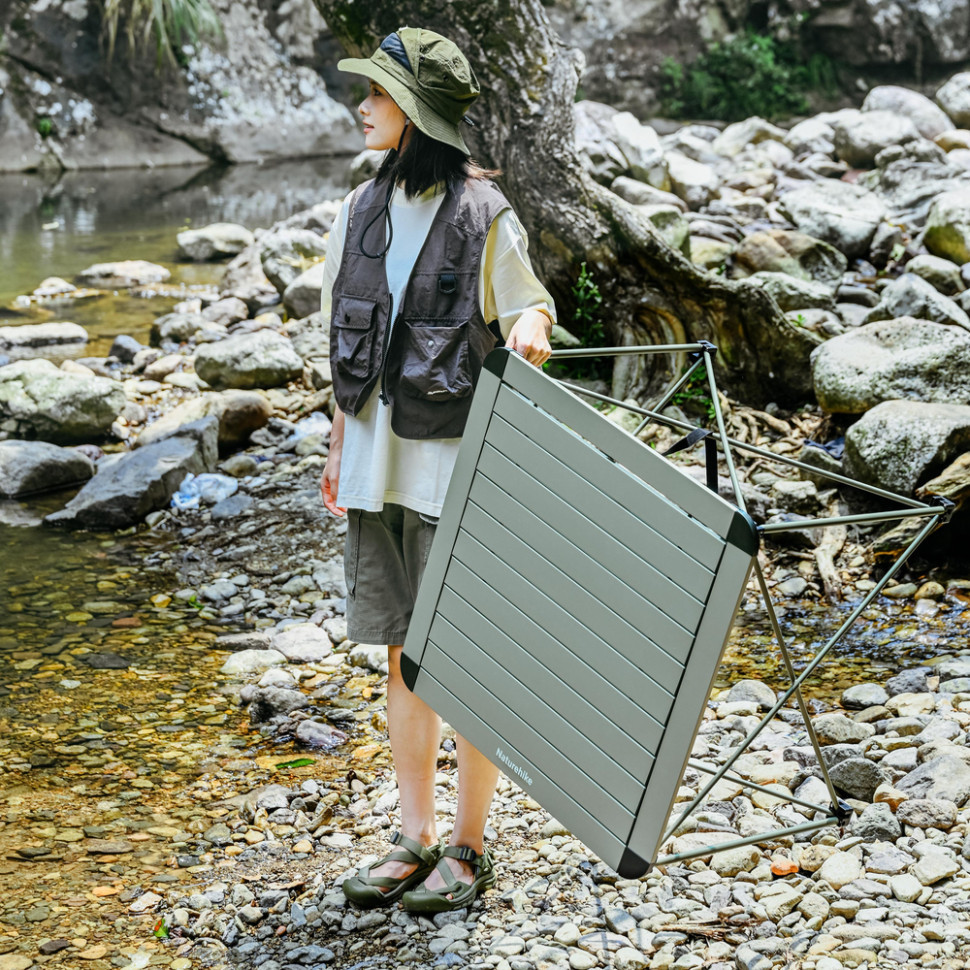 Стіл складаний Naturehike CNK2450JJ013 алюміній M (Сірий) Вінниця - фото 7