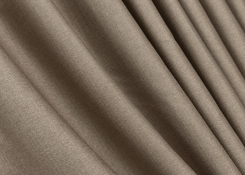 Комплект штор на люверсах VR-Textil Шенилл однотонный № 1906ш Светло-коричневый 150х250 см 2 шт (37-0297) Киев - изображение 7